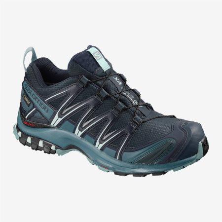 Salomon XA PRO 3D GTX W Womens Hiking Shoes Navy UK DRZB